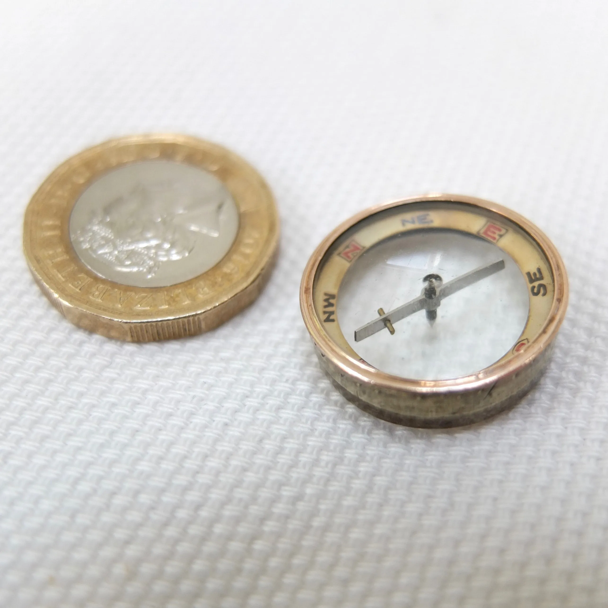 Miniature F. Barker Pebble Lens Compass c.1890