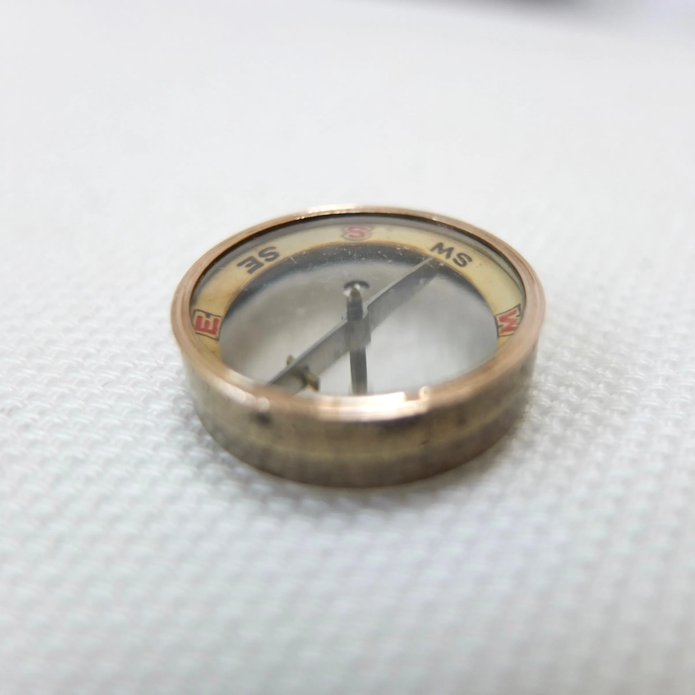 Miniature F. Barker Pebble Lens Compass c.1890