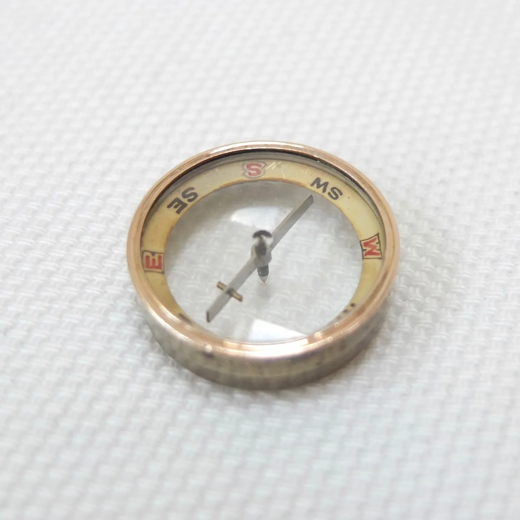 Miniature F. Barker Pebble Lens Compass c.1890