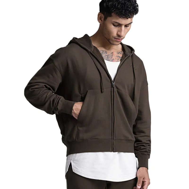 Moisture Wicking Hoodie Embroidered Coat