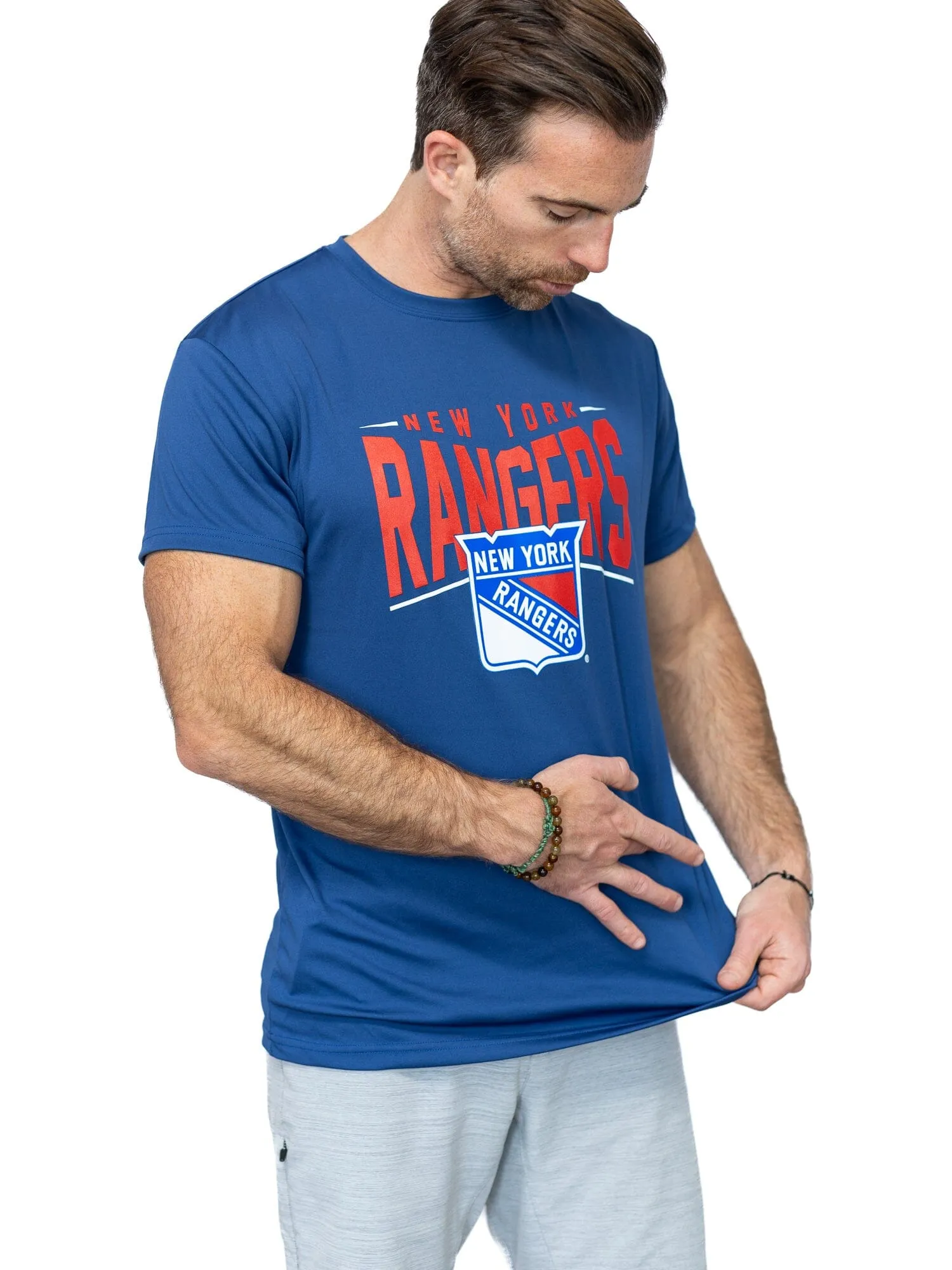 New York Rangers "Full Fandom" Moisture Wicking T-Shirt