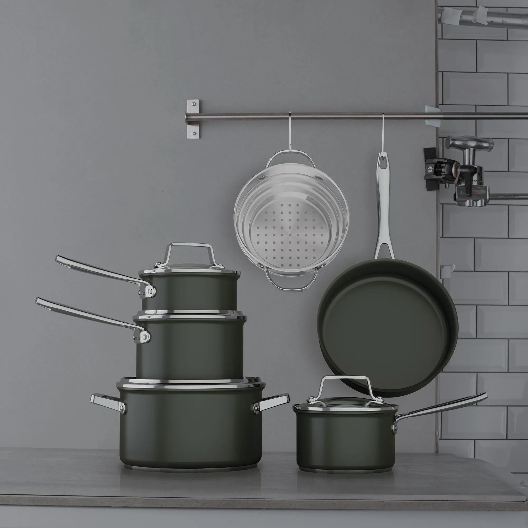 Non-Stick Hard-Anodized Cookset, 12-pc