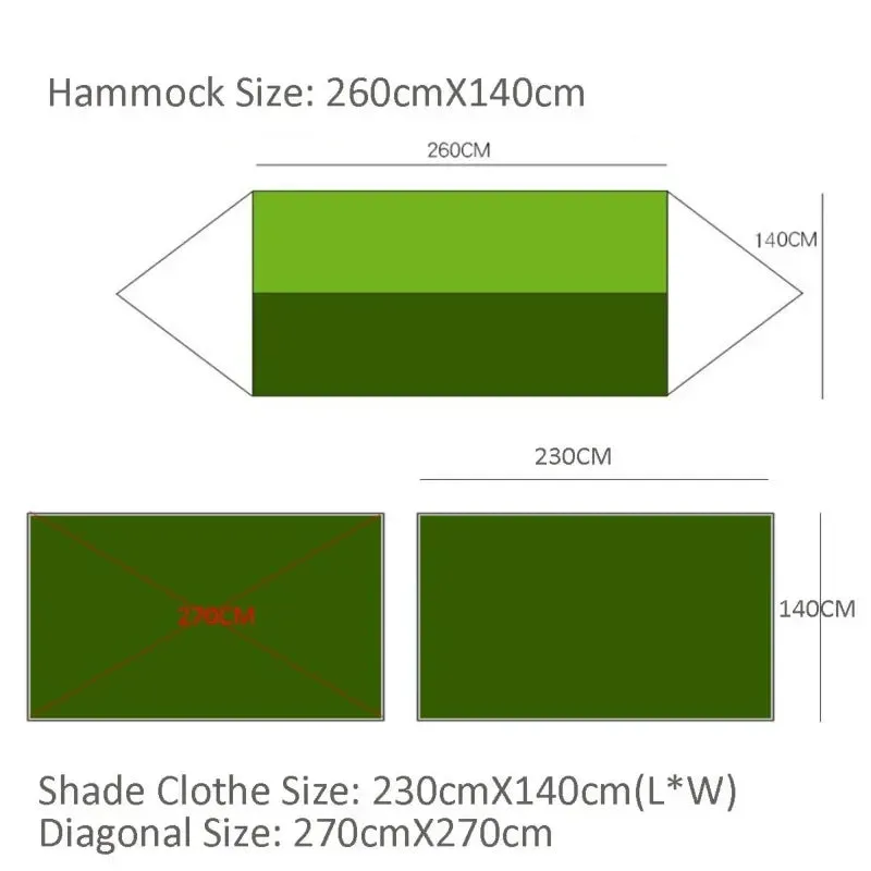 Portable Camping Waterproof Hammock Tent