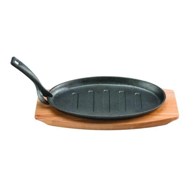 Pyrolux Pyrocast Oval Sizzle Plate With Tray