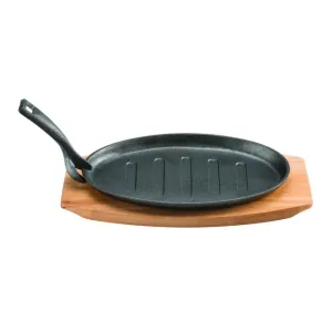 Pyrolux Pyrocast Oval Sizzle Plate With Tray