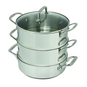 Pyrolux Pyrosteel 3Tier Steamer Set 24cm