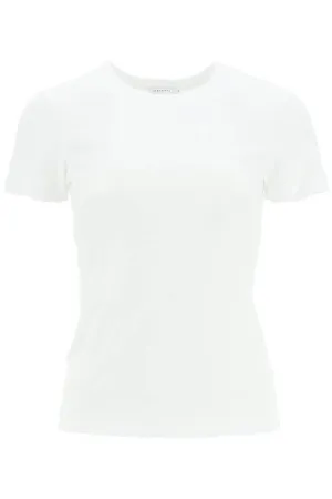 Saks potts 'uma' organic cotton t-shirt with embroidered trims