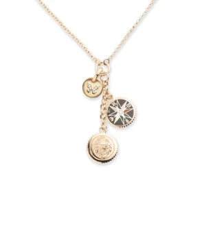Strength, Internal Compass & Reverie Story : Small Mixed Belcher Extension Chain Necklace