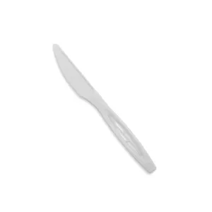 TheLotusGroup - Good For The Earth, Good For Us 6.5" Heavy Duty Cutlery, Knife, White, 1000-Count Case