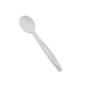 TheLotusGroup - Good For The Earth, Good For Us 6.5" Heavy Duty Cutlery, Spoon, White, 1000-Count Case