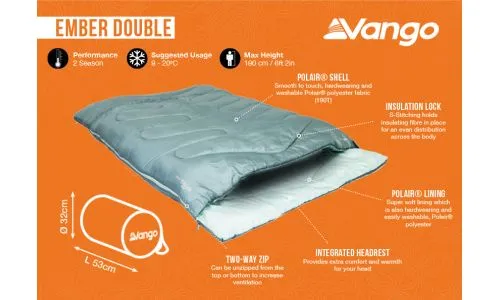 Vango Ember Double Sleeping Bag