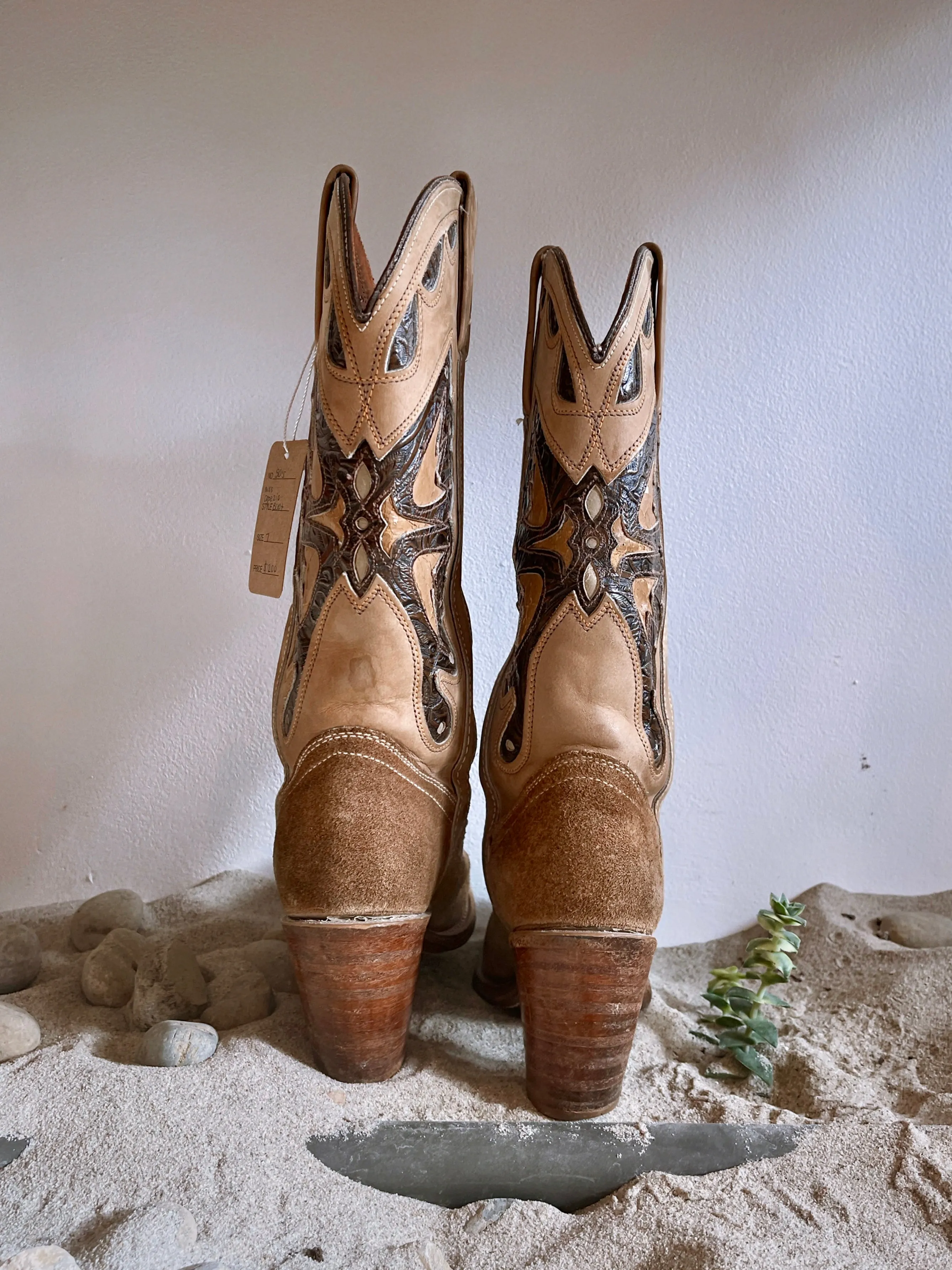 Vintage Western Butterfly Boot