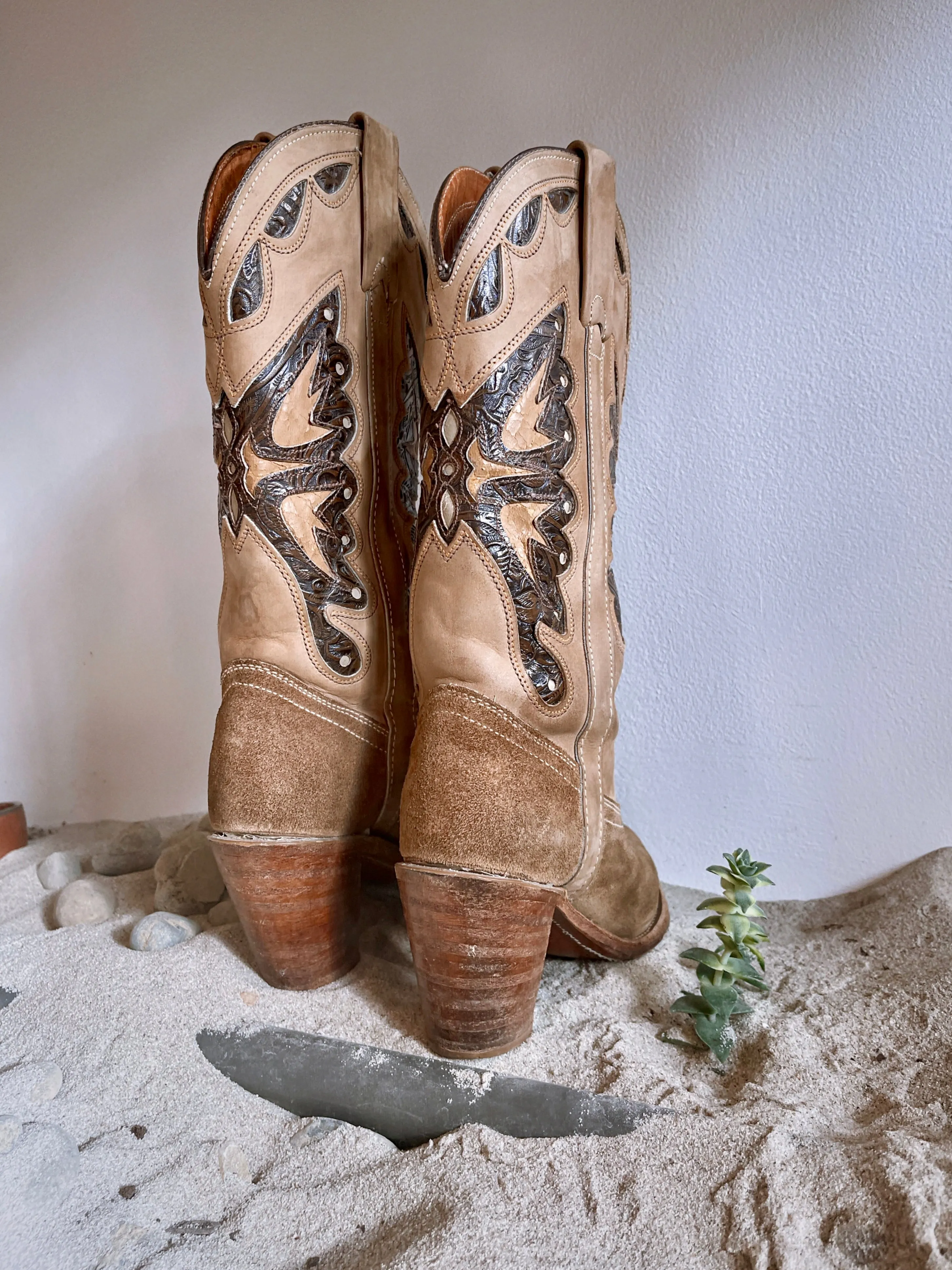 Vintage Western Butterfly Boot