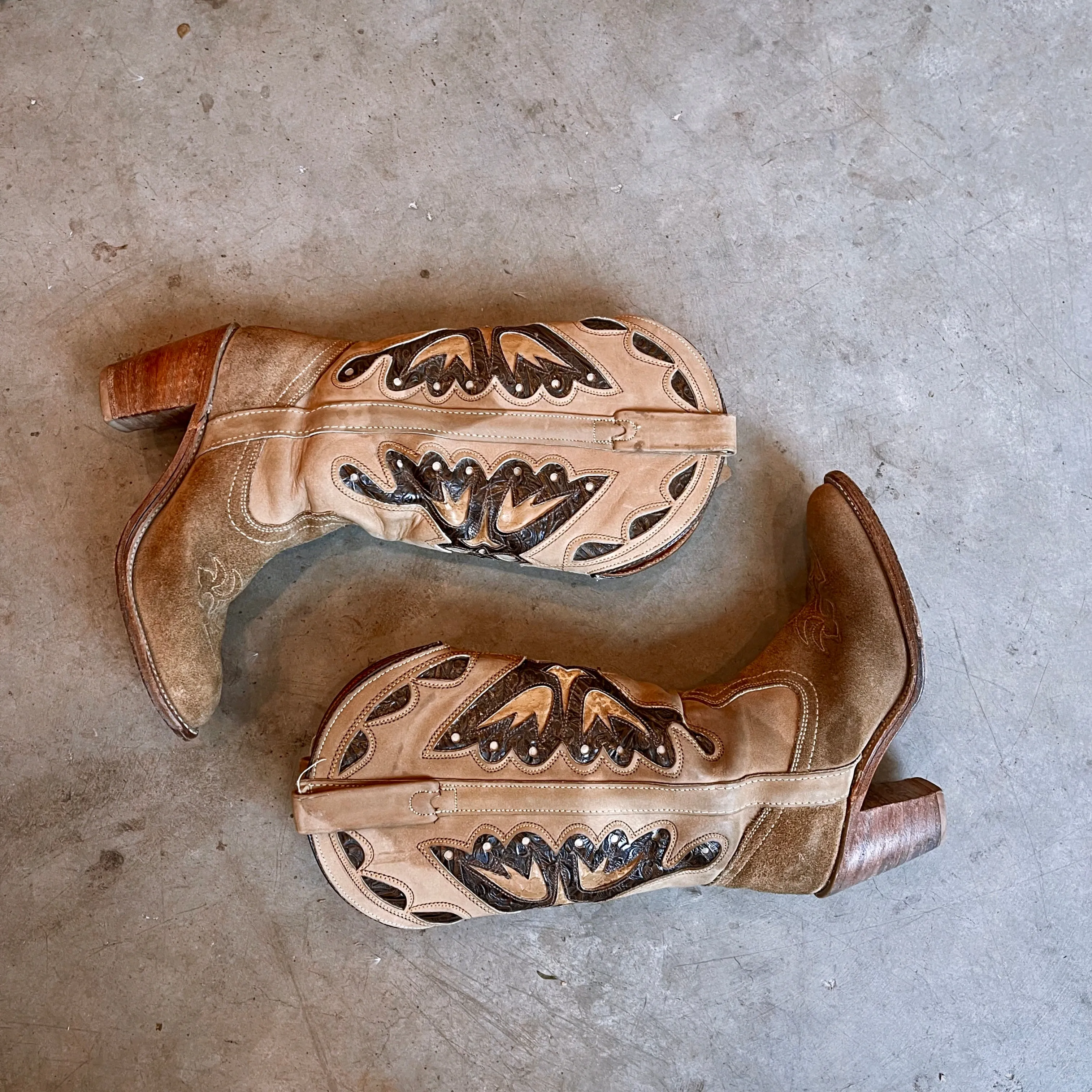 Vintage Western Butterfly Boot