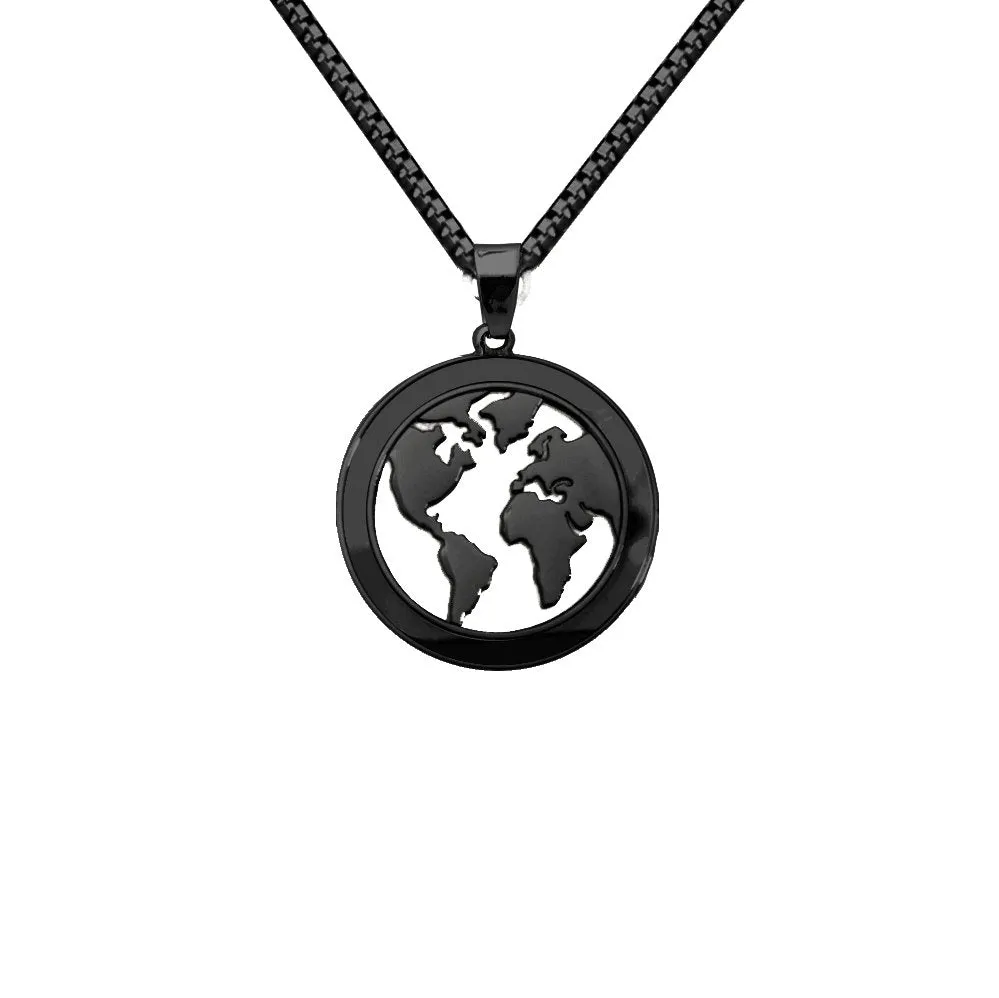 World Map Custom Necklace