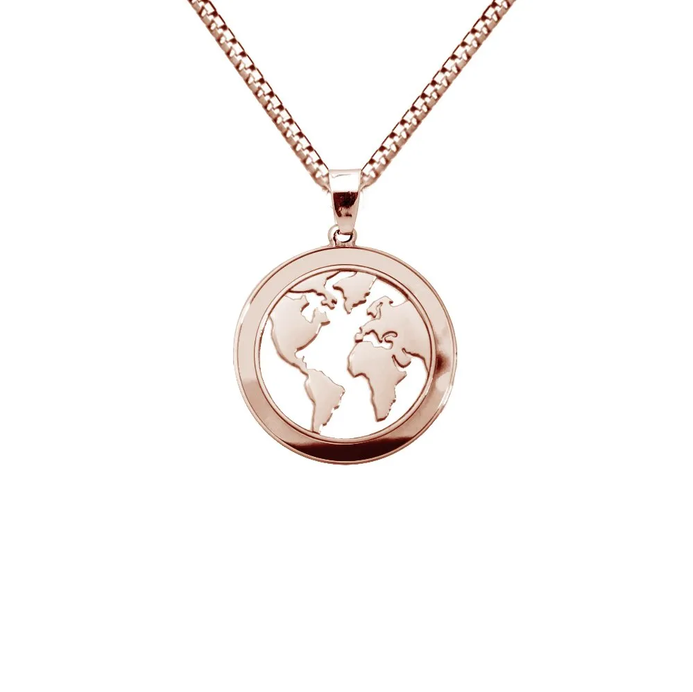World Map Custom Necklace